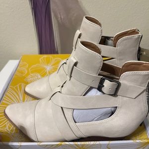 New in Box White Booties